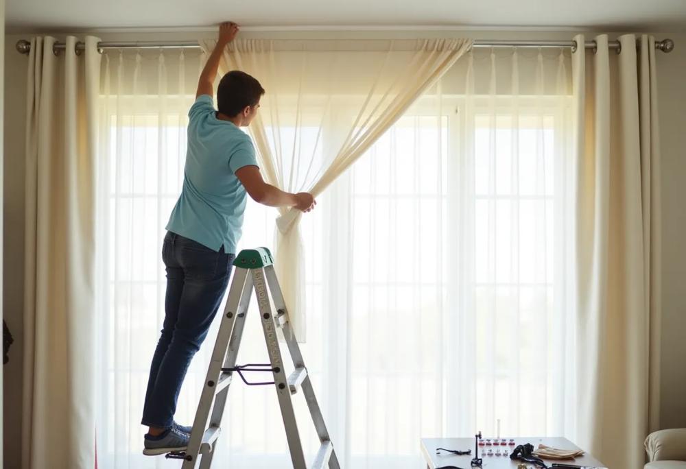 curtain installation