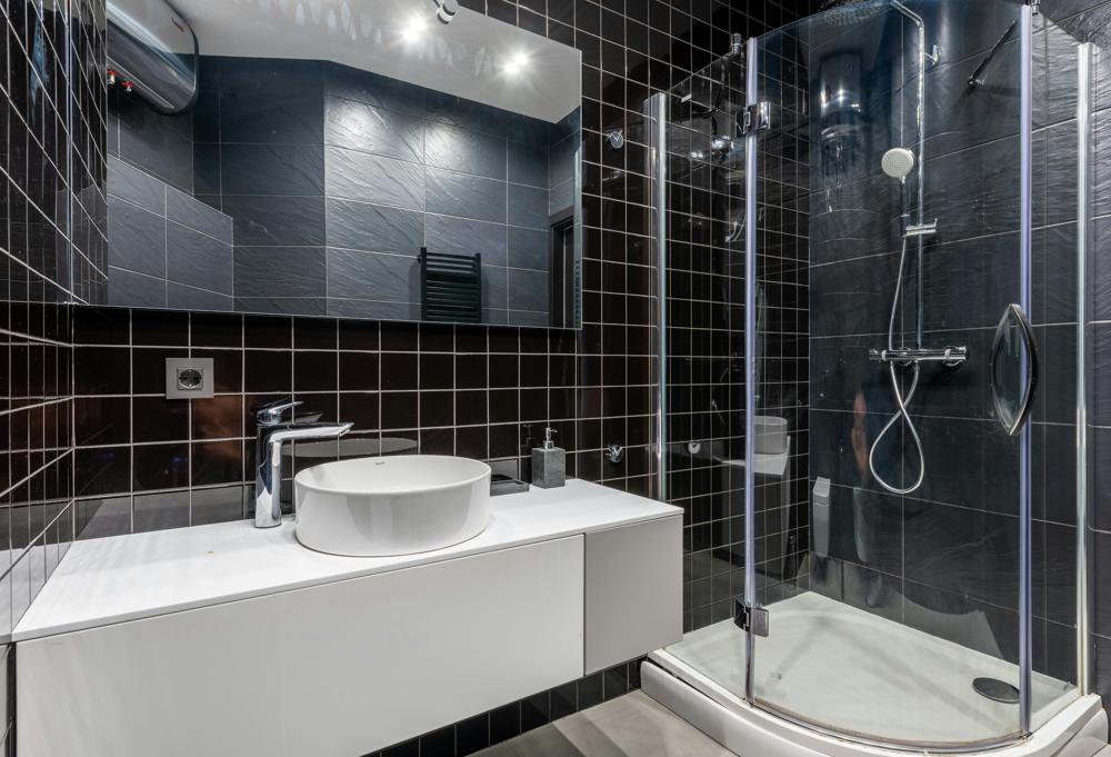 modern shower